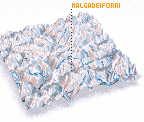 3d view of Malga dei Forni