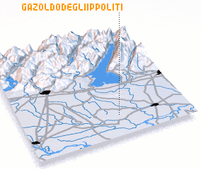 3d view of Gazoldo degli Ippoliti