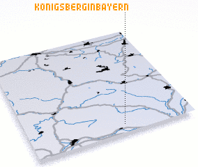 3d view of Königsberg in Bayern