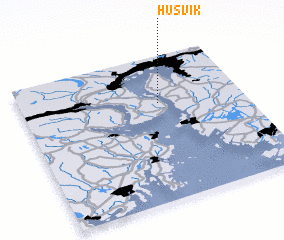 3d view of Husvik