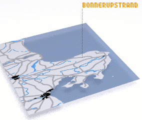 3d view of Bønnerup Strand