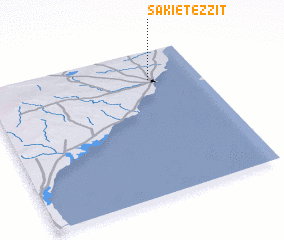 3d view of Sakiet ez Zit