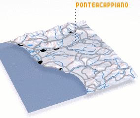 3d view of Ponte a Cappiano