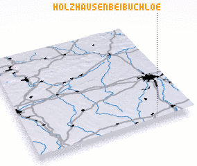 3d view of Holzhausen bei Buchloe