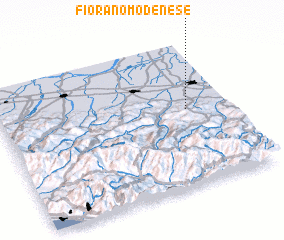 3d view of Fiorano Modenese