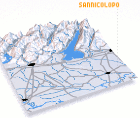 3d view of San Nicolò Po