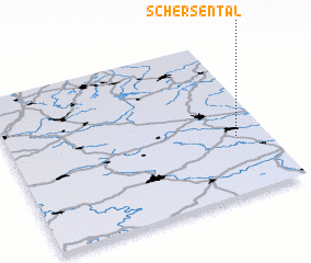 3d view of Schersental