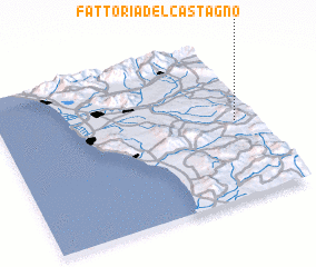 3d view of Fattoria del Castagno