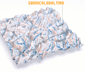 3d view of San Nicolò dʼUltimo