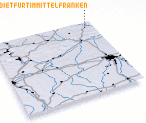 3d view of Dietfurt im Mittelfranken