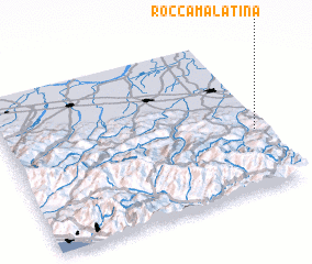 3d view of Rocca Malatina