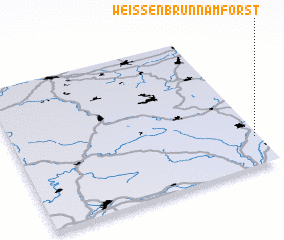 3d view of Weißenbrunn am Forst