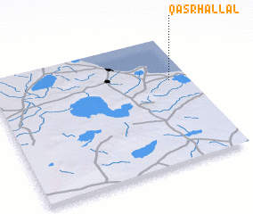 3d view of Qaşr Hallāl