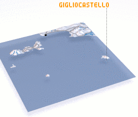 3d view of Giglio Castello