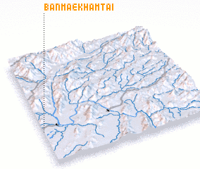 3d view of Ban Mae Kham Tai