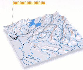 3d view of Ban Na Nok Kok Nua