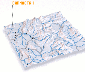 3d view of Ban Mae Tak