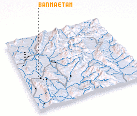 3d view of Ban Mae Tam