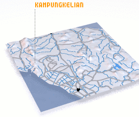 3d view of Kampung Kelian