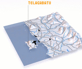 3d view of Telaga Batu