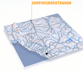 3d view of Kampung Banat Bawah