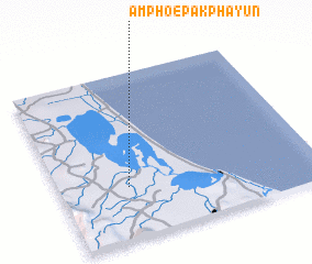 3d view of Amphoe Pak Phayun