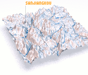 3d view of Sanjiangkou