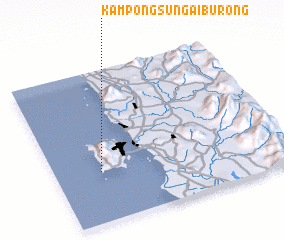 3d view of Kampong Sungai Burong