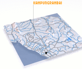 3d view of Kampung Rambai