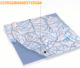 3d view of Kampong Sungai Baharu Tengah