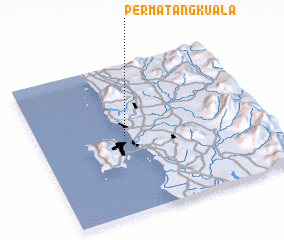 3d view of Permatang Kuala