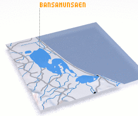 3d view of Ban Sa Mun Saen