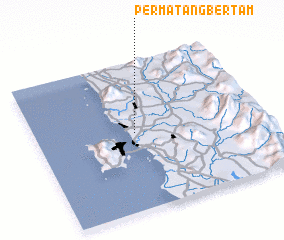 3d view of Permatang Bertam