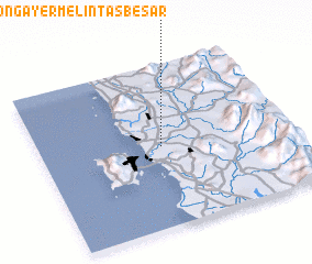 3d view of Kampong Ayer Melintas Besar