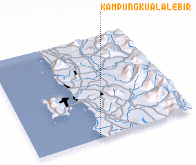 3d view of Kampung Kuala Lebir