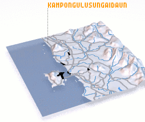 3d view of Kampong Ulu Sungai Daun