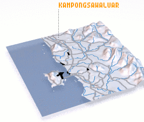 3d view of Kampong Sawa Luar