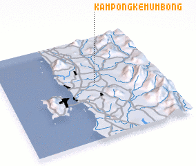 3d view of Kampong Kemumbong