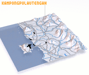 3d view of Kampong Pulau Tengah