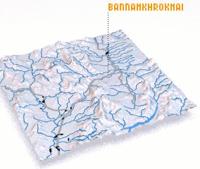 3d view of Ban Nam Khrok Mai