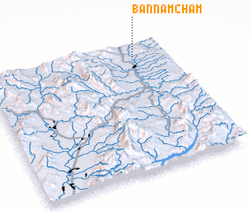 3d view of Ban Nam Cham