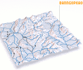 3d view of Ban Ngop Kao