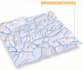3d view of Ban Môkkha-Thoung