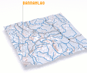 3d view of Ban Nam Lao