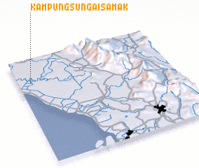 3d view of Kampung Sungai Samak