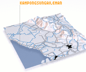 3d view of Kampong Sungai Leman