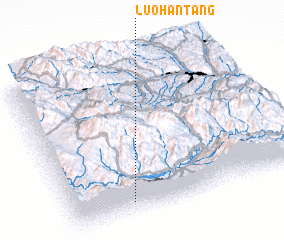 3d view of Luohantang