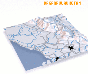 3d view of Bagan Pulau Ketam