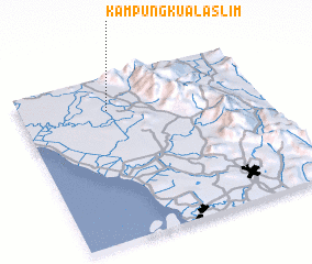 3d view of Kampung Kuala Slim