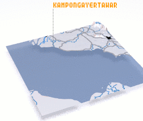 3d view of Kampong Ayer Tawar